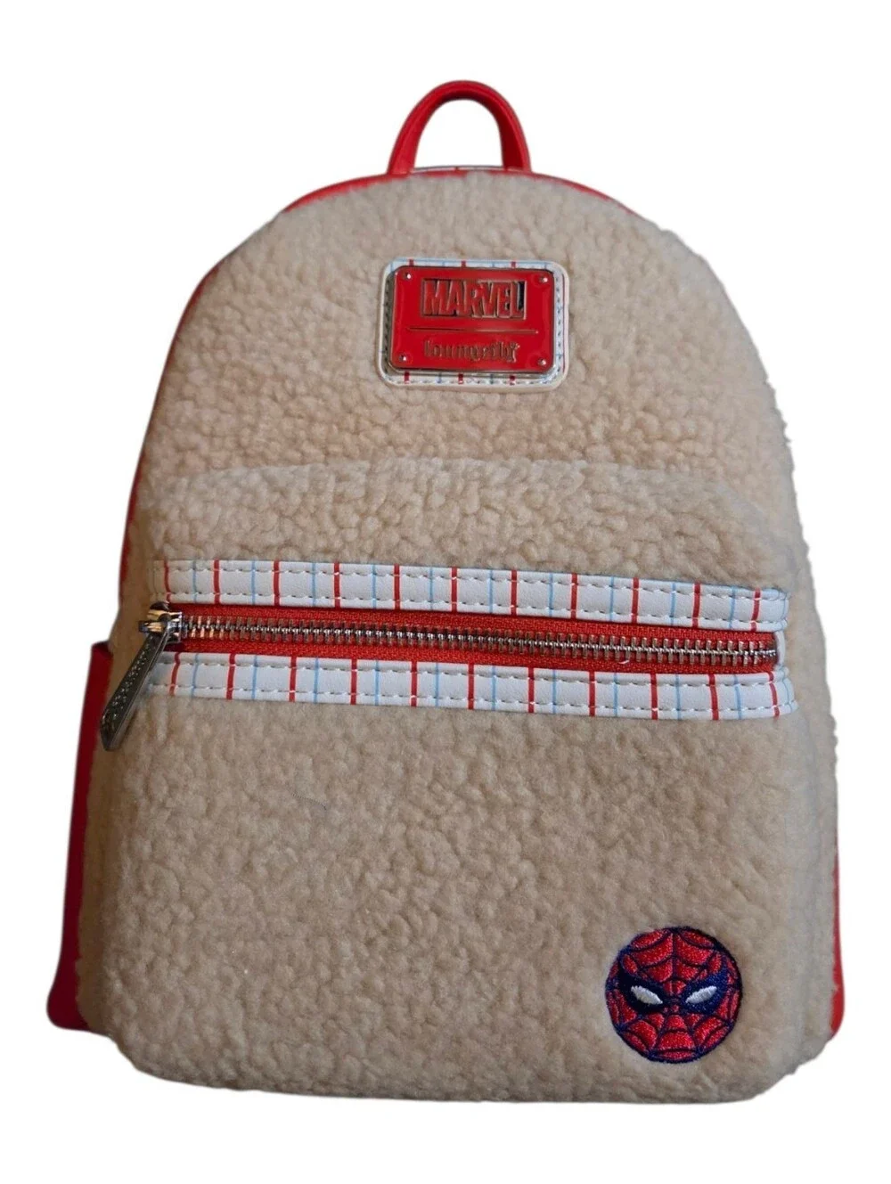 Disney X Loungefly X Marvel Spiderman Sherpa Backpack